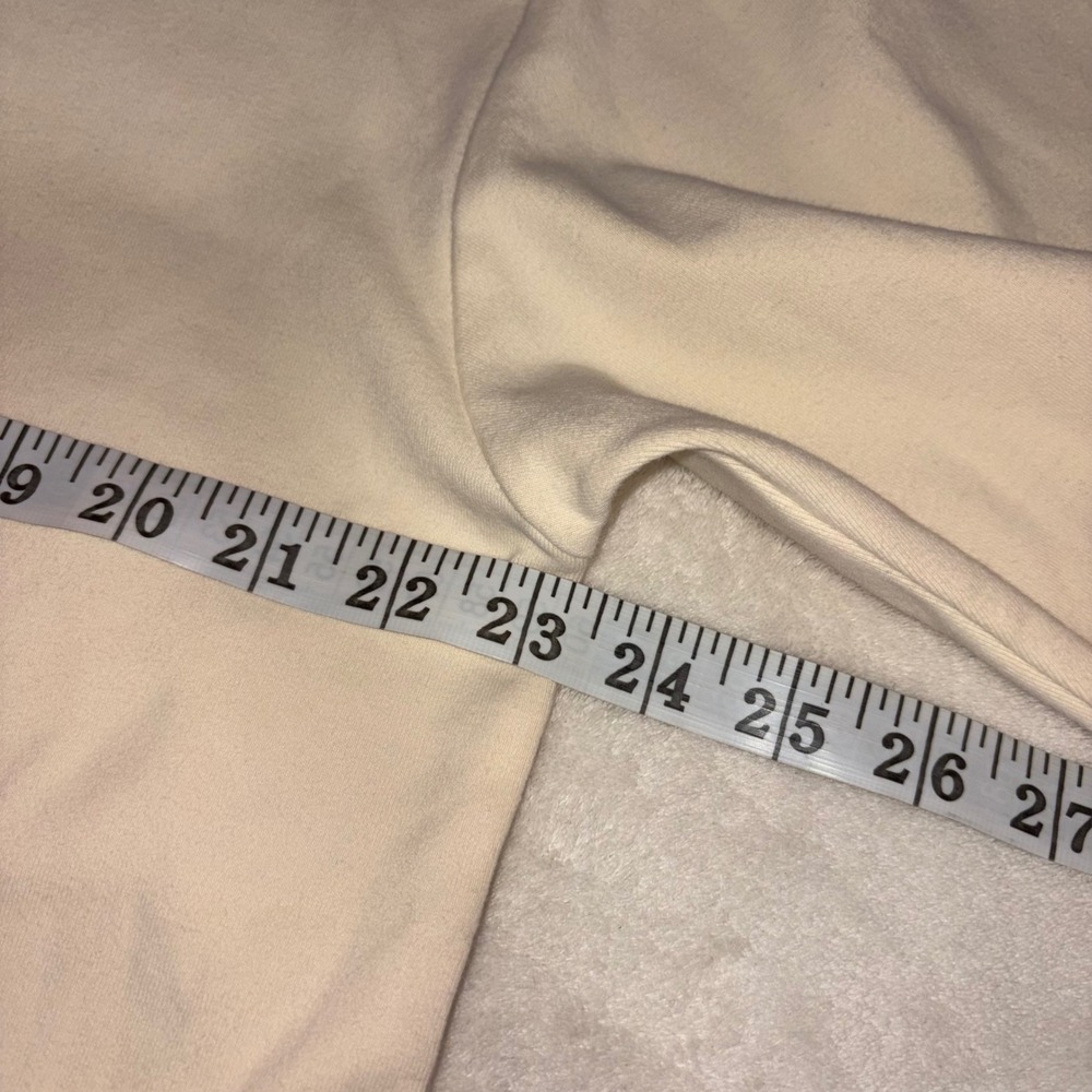 YOUNGLA 450 Cloud Foam Long Sleeve Tee Mens M Cream Gym Streetwear Relaxed Shirt - Picture 8 of 10